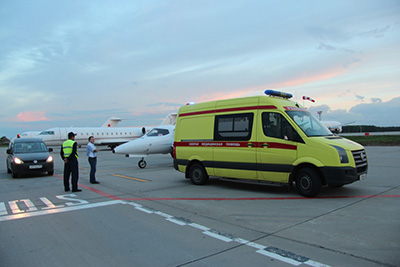 Встреча и перевозка больных в аэропорту